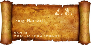 Lung Marcell névjegykártya